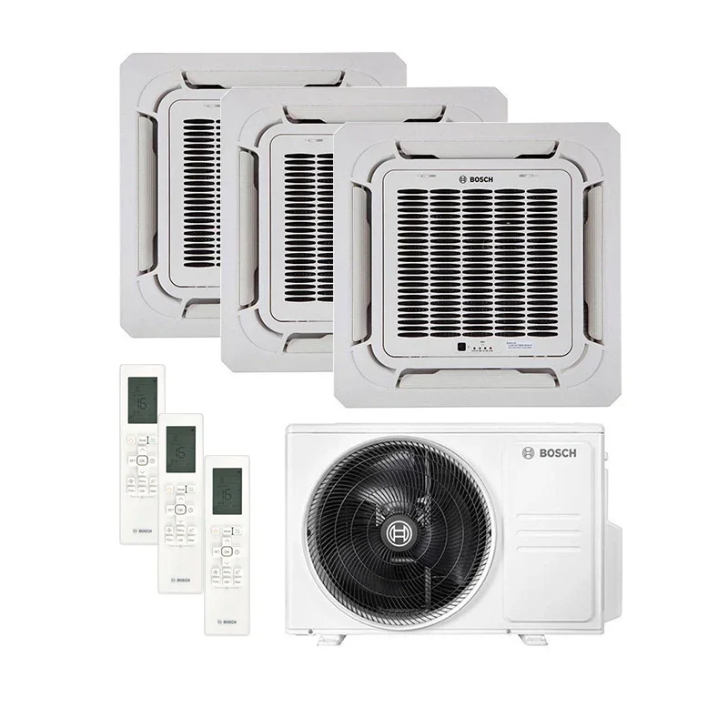 Bosch - Climate CL5000iU4 – Deckenkassette Multisplit: 3 Inneneinheiten + 1 Außengerät