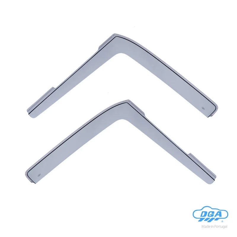 DGA, Windabweiser, Rauchfarben, Für die vorderen Türen, 2 Stk., passend für Ford Transit Connect & Tourneo Connect (2002-2013)
