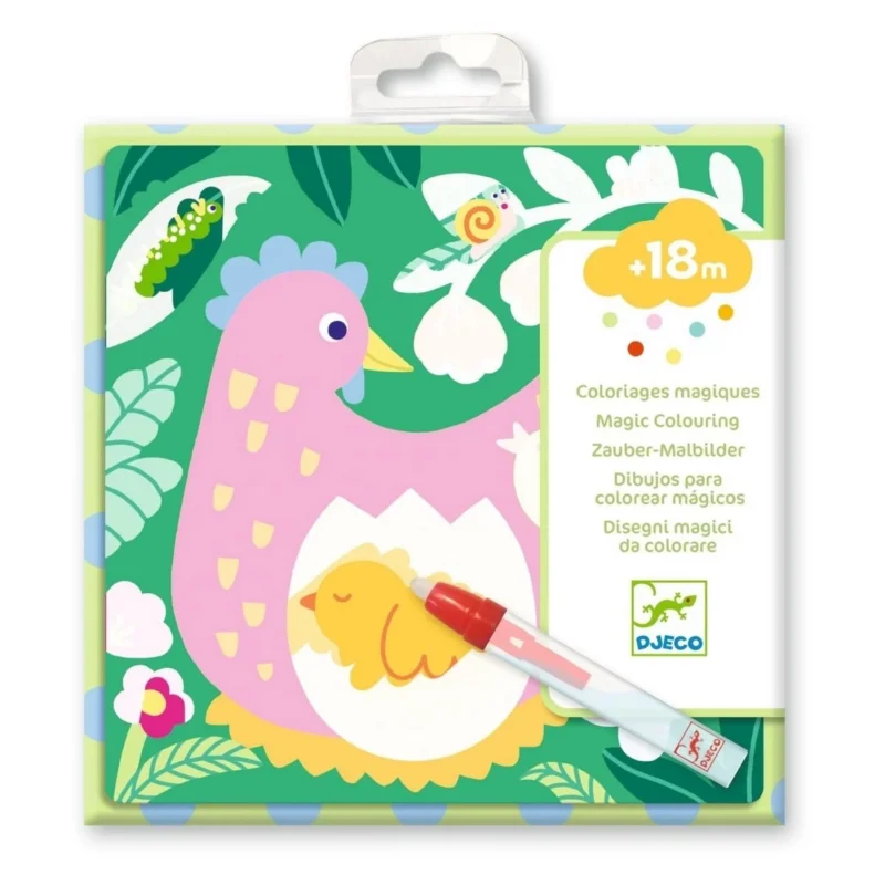 Magisches Ausmalen - Gartentierbabies