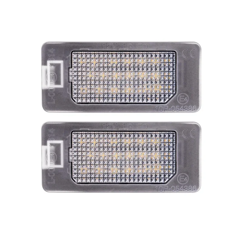 AutoStyle, LED-Kennzeichenleuchten-Set, Passend für Fiat 500X (6X/7X) 2018-2022 & Alfa Romeo Tonale 2022-, E-Mark zugelassen