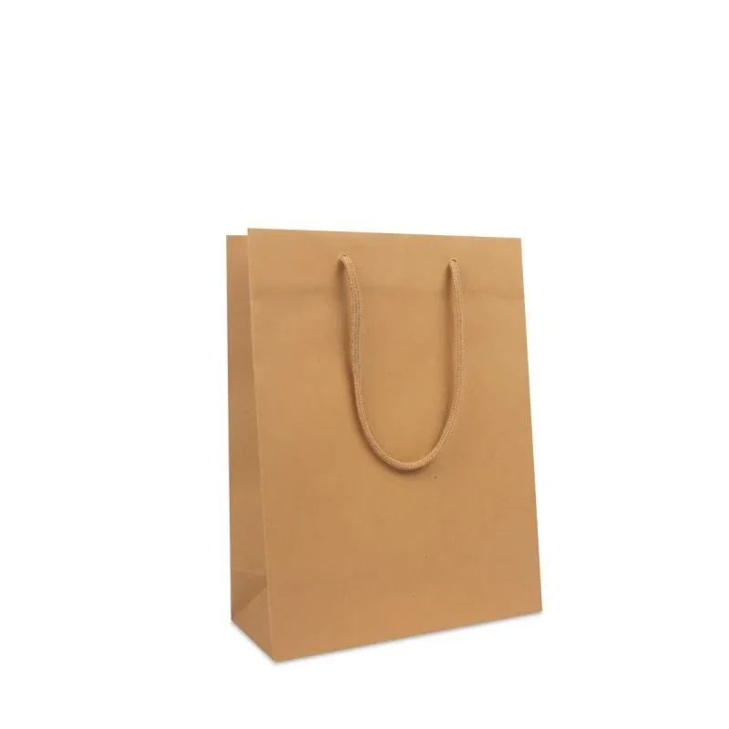 Kraft Carrier Bags 25+11x33cm Brown
