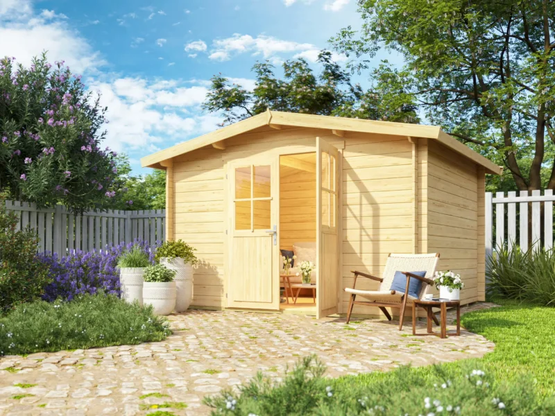 Fjordholz Satteldach Gartenhaus Modell Eliza 4D