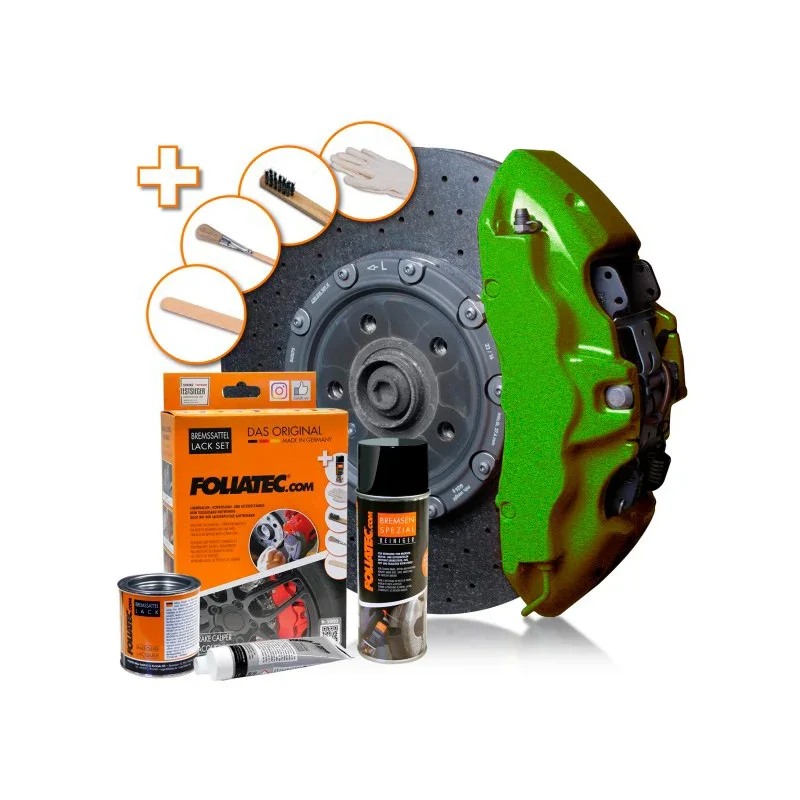 Foliatec, Bremssattellack, performance green metallic, 3-komponentig