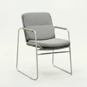 Zeo Living Sessel "Catania" weiß/hellgrau