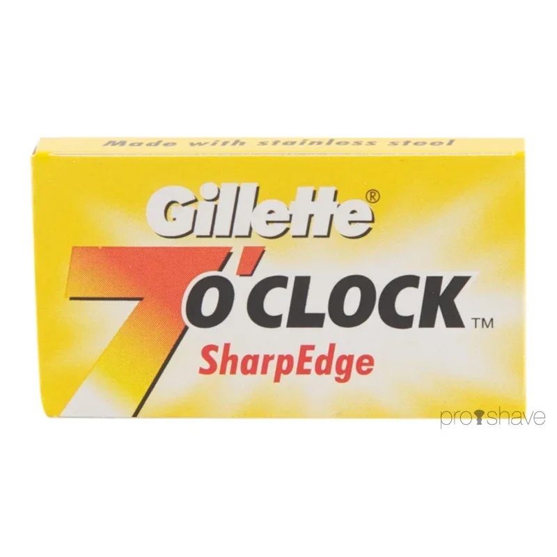 7 O'Clock SharpEdge DE Rasierklingen, Gelb, 2x5 Stück (10 Stück)