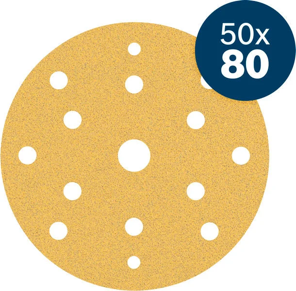 Produktbild Lieferumfang von EXPERT C470 Schleifpapier, 150 mm, K80, 50 Stk