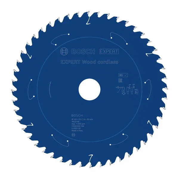 Produktbild von EXPERT Wood Kreissägeblatt, 216x1,7x30 mm, Z48, Spanwinkel 15°
