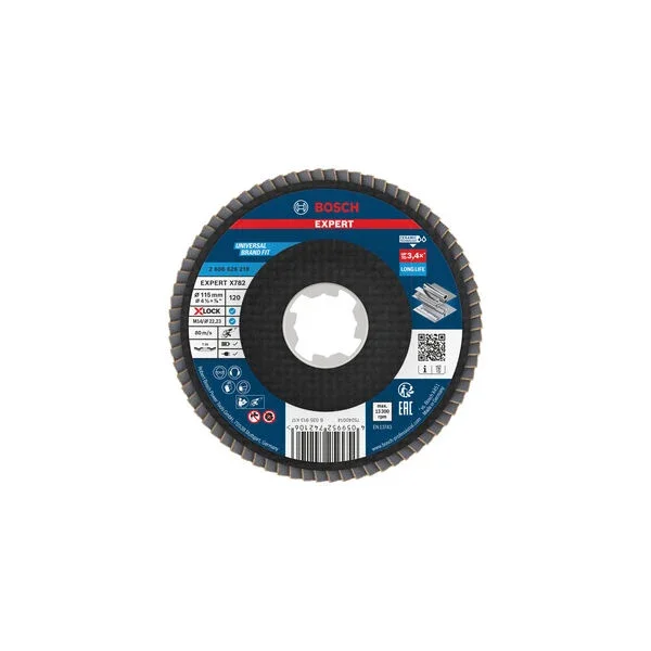 Produktbild von Fächerschleifscheibe 115 mm K120 EXPERT X782 gewinkelt X-Lock GF T29