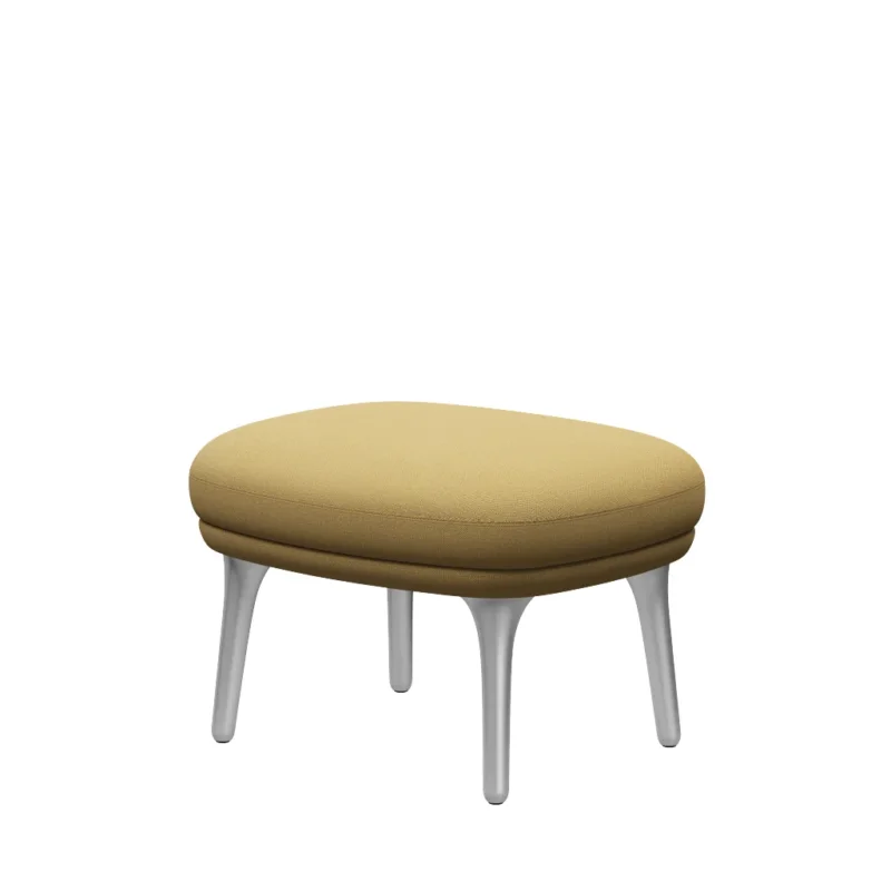 Fri Hocker mit Aluminiumgestell von Fritz Hansen