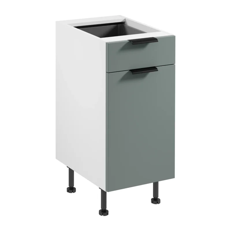 Unterschrank D40S1 P/L - Sorento Weiß Grün - Ihr praktischer Helfer im Alltag.