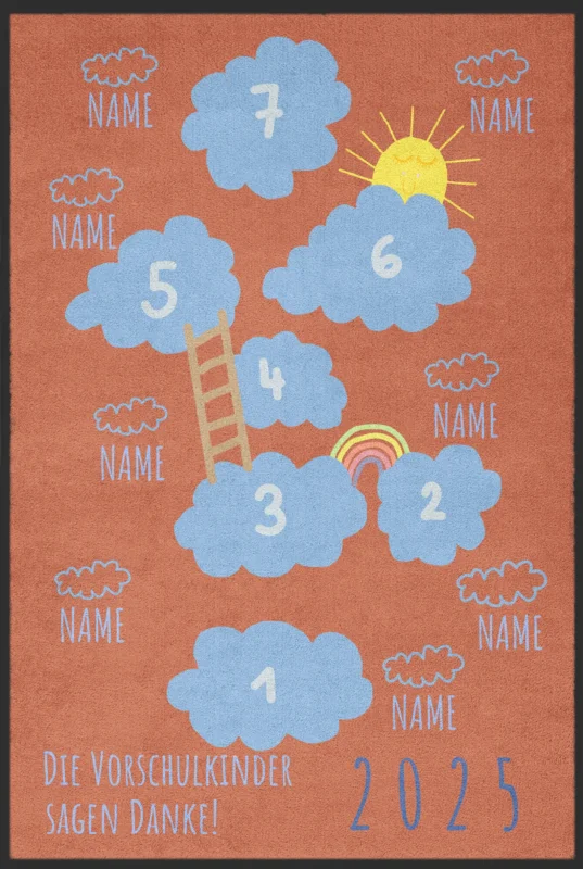 Kindergarten Abschiedsfussmatte 6037