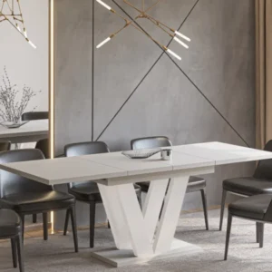 Ausziehbarer Esstisch "Lara Kaschmir" 130-210cm (Kaschmir Beige) von Endo-Möbel bei coso-home