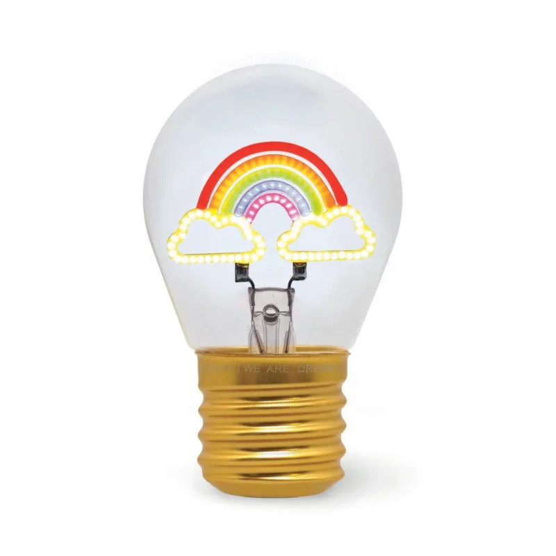 Deko-Tischlampe in Glühbirnenform - "Rainbow" von LEGAMI, Produktansicht 1
