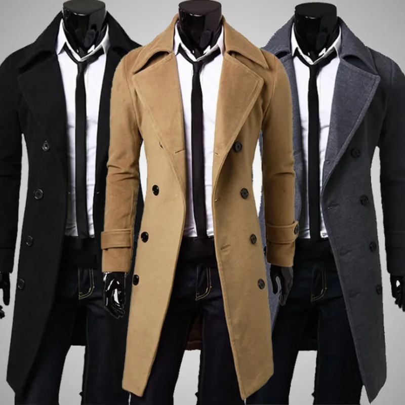 British Trenchcoat| Winddichte Jacke mit doppelter Knopfreihe
