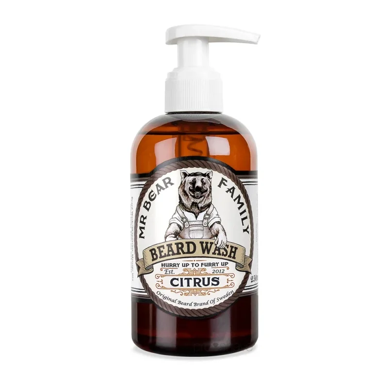 Bartshampoo, Bartwaschmittel, Zitrusfrüchte, 250 ml.