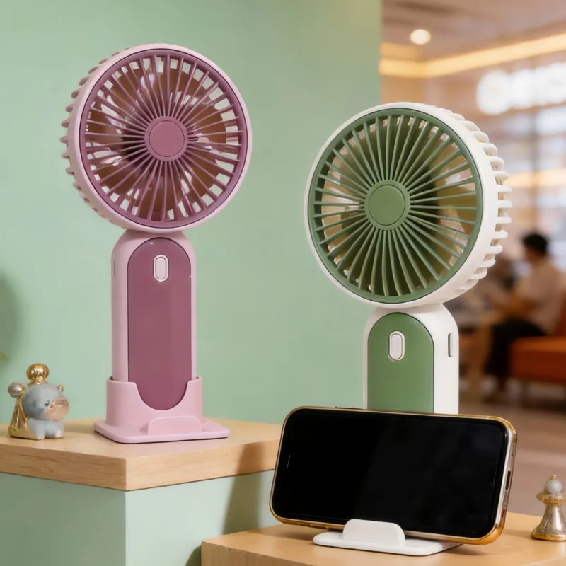 Damen Tragbarer Handventilator mit USB-Anschluss und einstellbarer Geschwindigkeitsregelung Karnz
