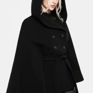 Althea Mit Kapuze Spider Pin Detail Cape