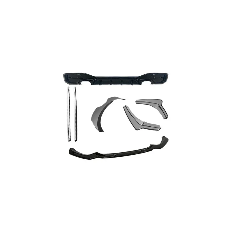 OneWay, Komplette Karosseriekit, Glänzend schwarz, Passt für BMW 1-Serie F20/F21 M-Power Facelift 2015-2019, 7-teiliges Set