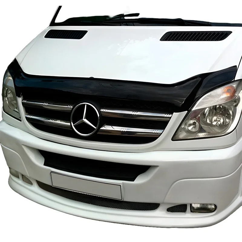 OneWay, Motorhaubenschutz, Glanzschwarz, Passend für Mercedes Sprinter W906 (2006-2013)