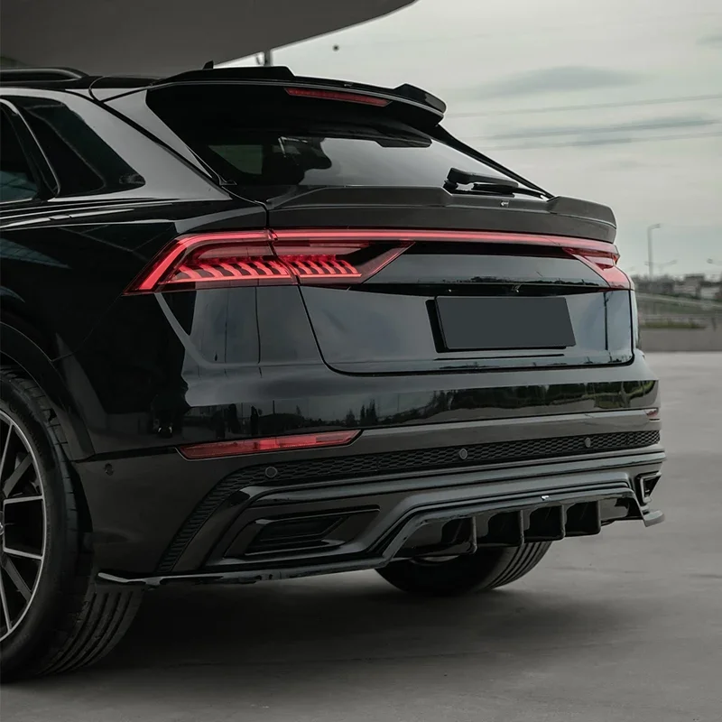 OneWay, Heckspoiler, Mattschwarz, passt für Audi Q8 S-Line & SQ8 & RSQ8 (2018-)