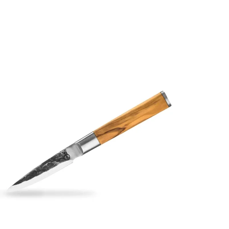 Geschmiedetes Schälmesser 8 cm Olive