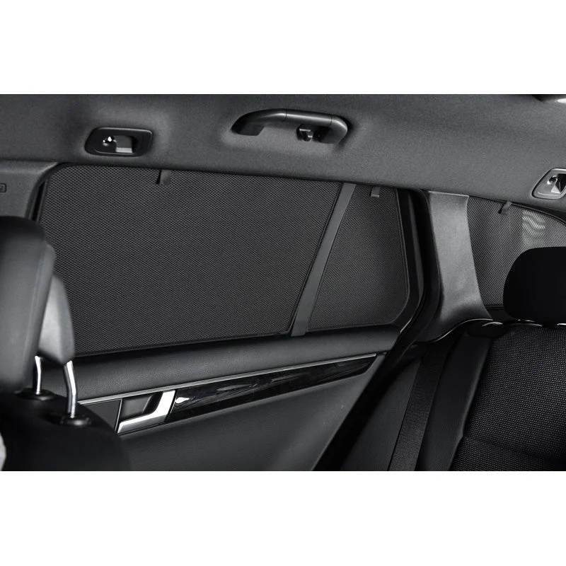 Car Shades, Satz passend für Peugeot 2008 2013-2019 (6-teilig), Textil, Schwarz