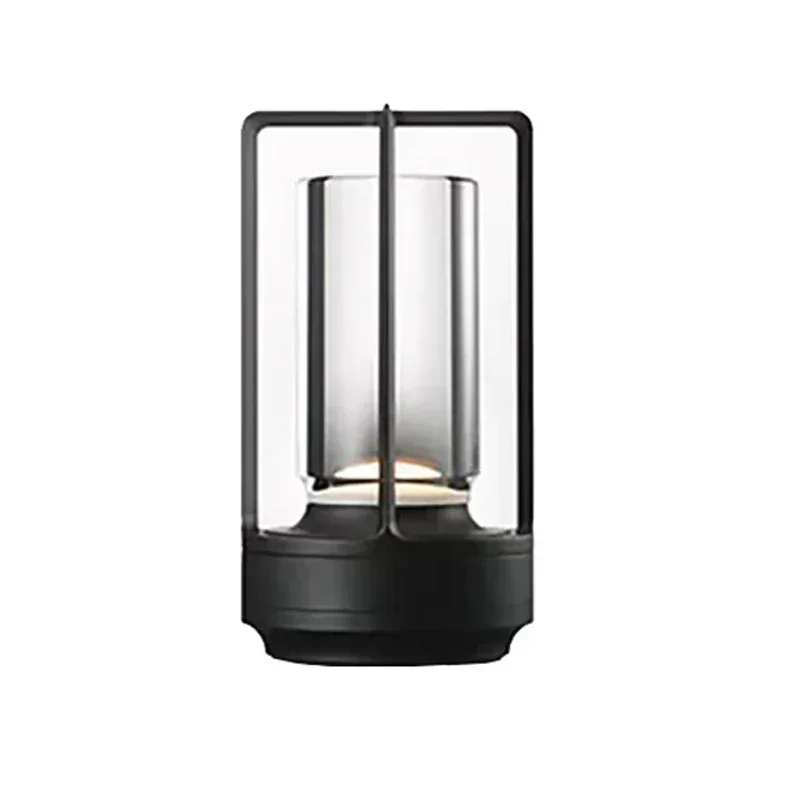 Kabellose Wiederaufladbare Tischlampe aus Kristall, Tragbare LED Leuchte für Wohnzimmer & Balkon | Karnz