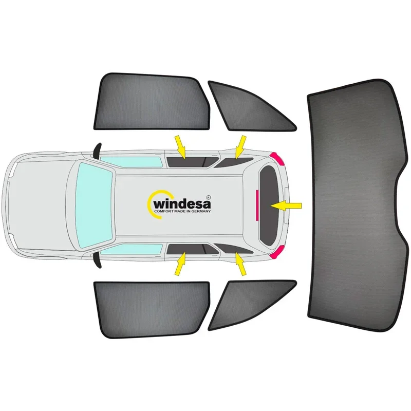 SunClip, Sonnenschutz & Sichtschutz, passt für Dacia Bigster (2024-)