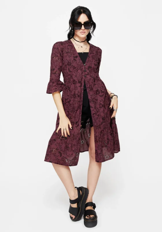 Morgana Baumwolle Broderie Überkleid