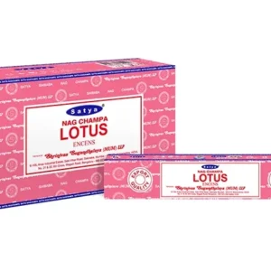Satya - Lotus – Räucherstäbchen – 15 g Schachtel (ca. 12–15 Stäbchen)