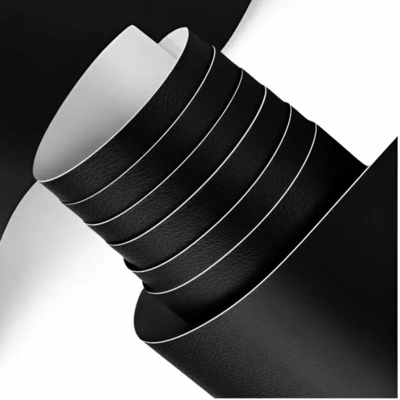 Self-Adhesive PU Leather - Upholstery Fabric - Black