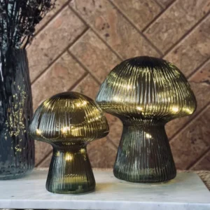 Mushroom mit Rillen 20 cm - Grün