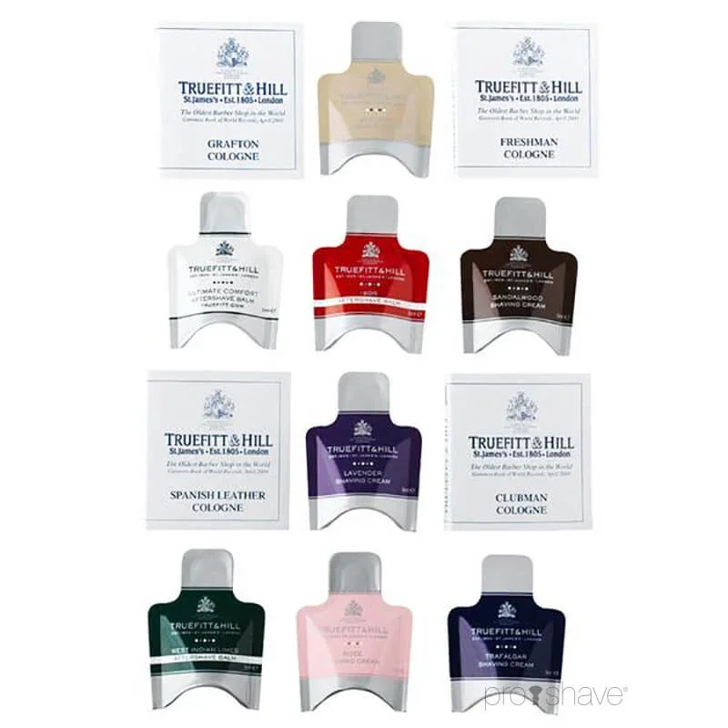Probenpackung, Rasiercreme, Aftershave-Balsam & Köln