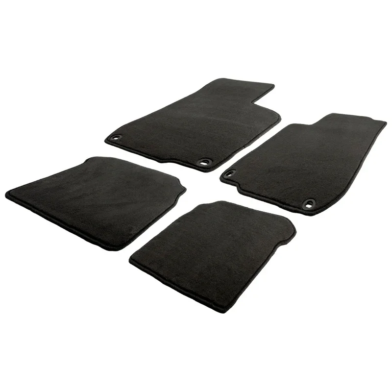 AutoStyle, Autoteppiche Velours passend für Volkswagen Polo 9N 2001-2005, Schwarz