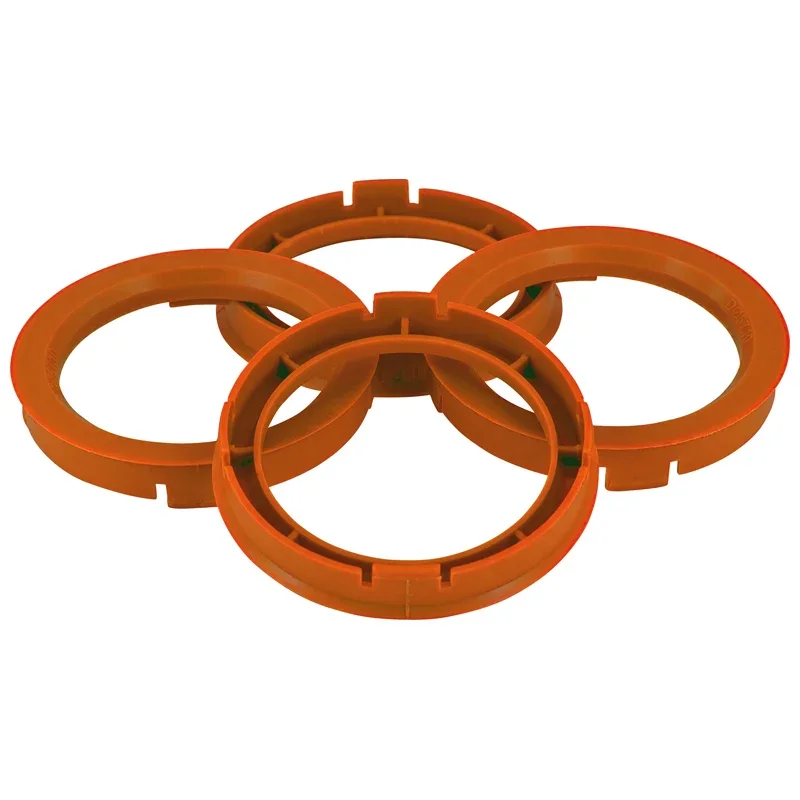 TPI, Satz Radnaben-Zentrierringe - 73.0->67.1mm - Orange, Nylon
