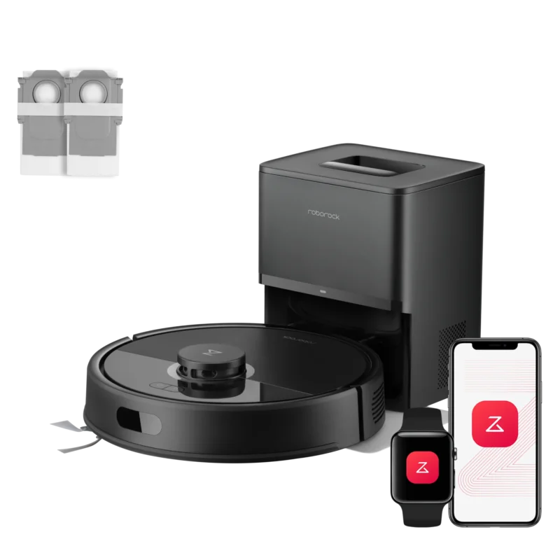 Roborock Q7 L5+ Set weißer Saugroboter mit RockDock Plus Absaugstation