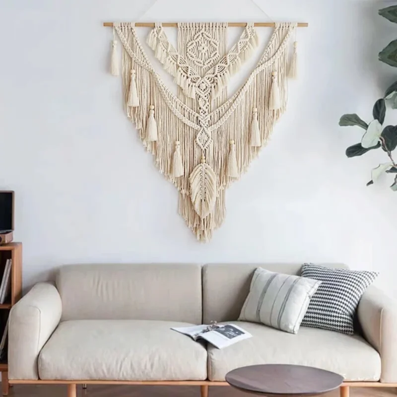 Skandinavische Boho-Makramee-Wandbehang - Liora