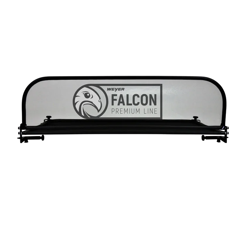 WEYER, Windschott Weyer Falcon Premium Line passend für Mini R52/R57 Cabrio 2004-2015 (Höhe 28cm), Stahl, Textil, Schwarz