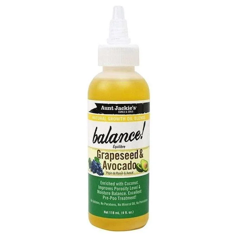 Aunt Jackie's Wachstumsöl Gleichgewicht! Traubenkern & Avocado 118ml - Gtworld.de