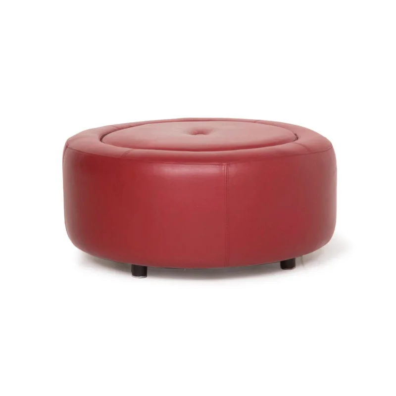 BoConcept Alpha Leder Hocker Rot #12995