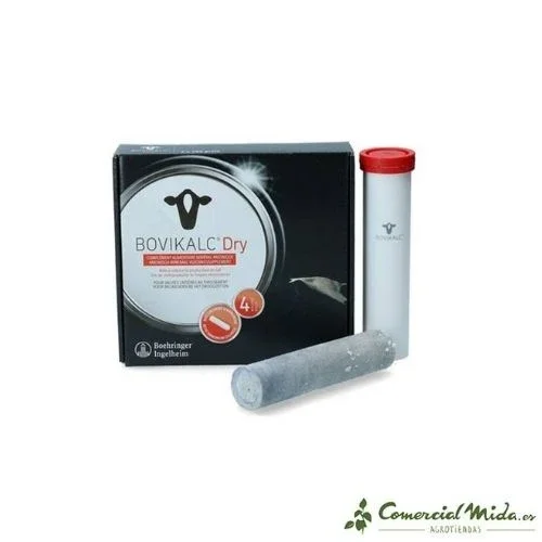 Bovikalc Dry Bolo oral para vacas lecheras 4 x 196 gr