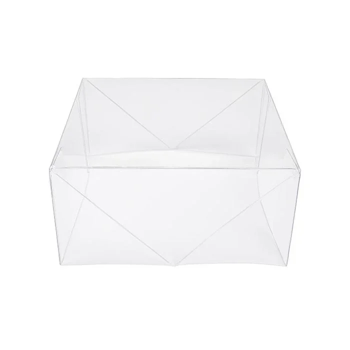 Lid Foldable and Crystal Clear 15,4x7,6x15,4 cm Clear