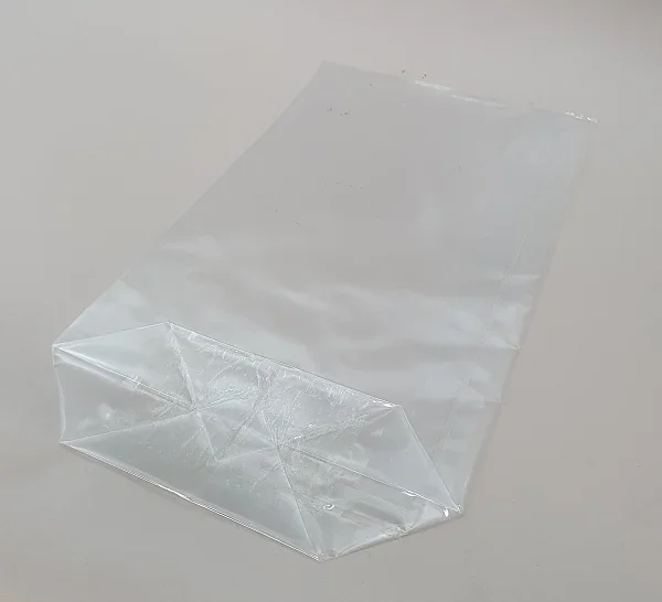 Cross Bottom Bags Clear 160x64x270mm