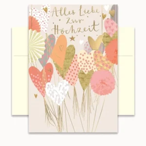 CHI - LT345 - Chic.mic, Doppelkarten mit Umschlag "Alles Liebe zur Hochzeit"