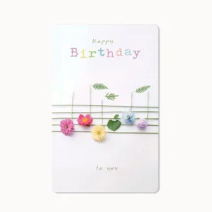 CHI - LC409 - chic.mic - Lunacard Postkarte 'flower notes'