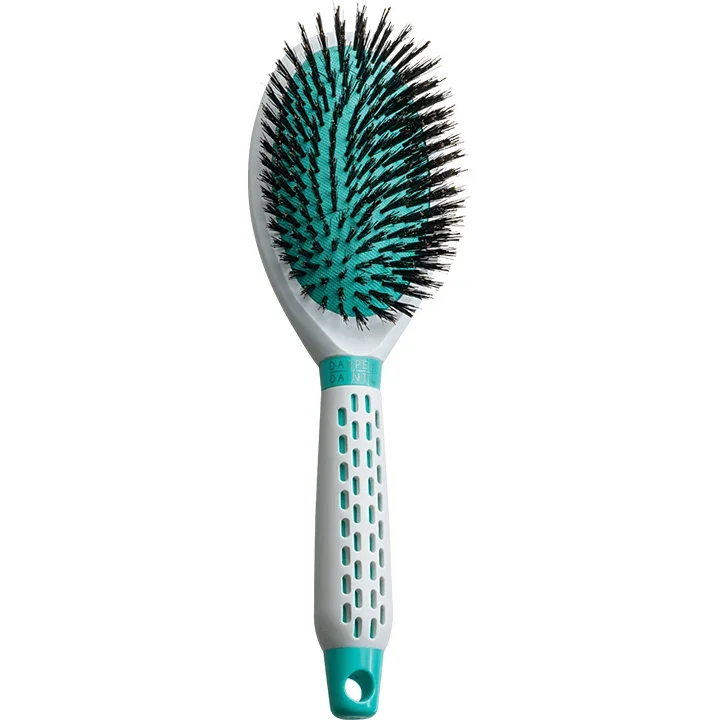 Dapper and DaintyThermal Oval Paddle White & Teal Nylon 100% Boar - gtworld.de