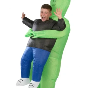 Déguisement gonflable alien pour enfant vert