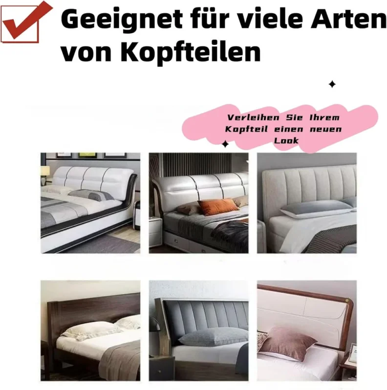 Kopfteilbezug | Stylischer Schutz für Betten | Karnz
