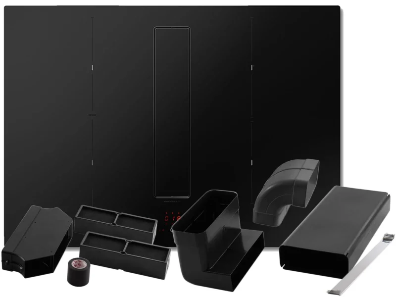 Elica SET NikolaTesla Fit Raw BR/A/72 Kochfeldabzug Induktion Schwarz Matt + KIT0167756 Installationsset Umluft