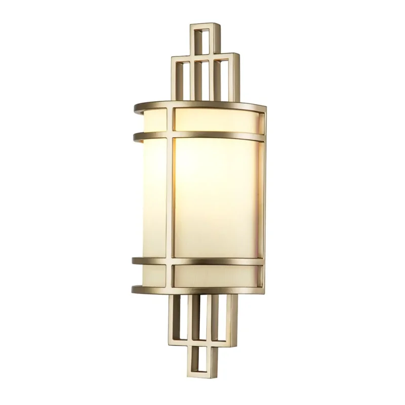 Wandleuchte Fusion 1-flammig, Messing natur lackiert - Elsteadlighting - leuchtengrosshandel24